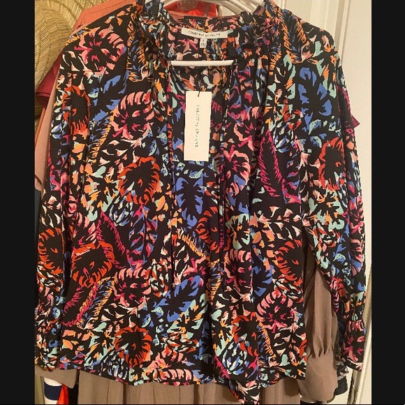 Collective Concepts Floral/Tropical Blouse - Picture 1 of 3